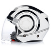 KASK MOTOCYKLOWY | VITO ISOLA JET | OTWARTY BIAŁY SKUTER CHOPPER + BLENDA