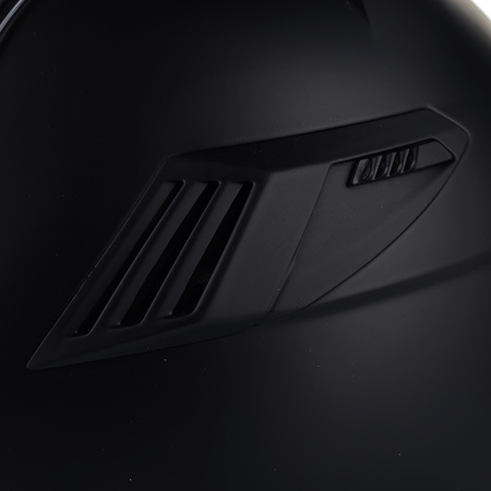 KASK MOTOCYKLOWY | VITO ISOLA | OTWARTY CZARNY MATT SKUTER CHOPPER + BLENDA