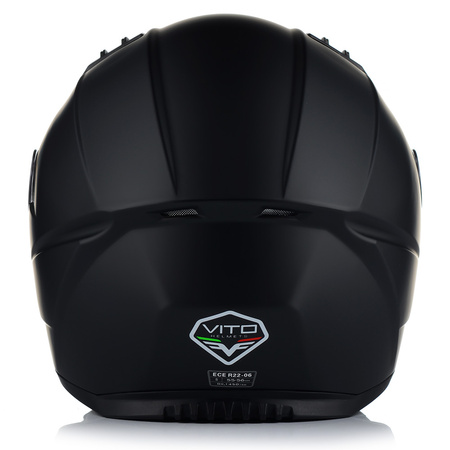 Kask motocyklowy VITO MARELLI Matt Black – integralny, przygotowany pod Pinlock