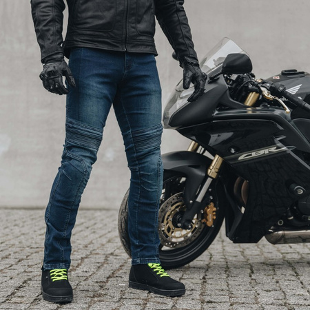 SPODNIE MOTOCYKLOWE | OZONE HORNET | MĘSKIE JEANSY ARAMIDOWE + GRATIS