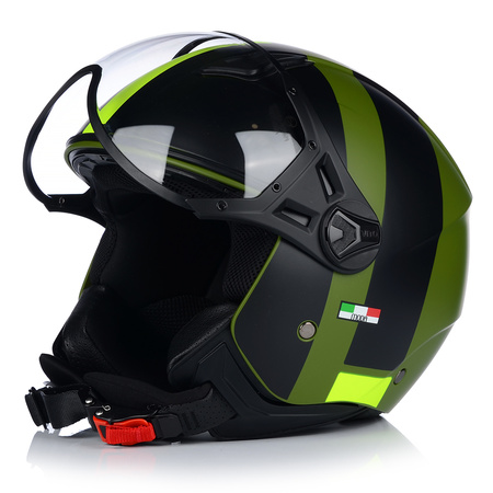 KASK MOTOCYKLOWY OTWARTY | VITO MODA RETRO MAT | SKUTER CHOPPER ECE 22.06