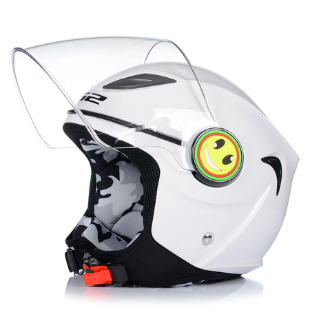 KASK MOTOCYKLOWY OTWARTY DLA DZIECI LS2 OF602 FUNNY NA SKUTER MOTOR ECE22-05