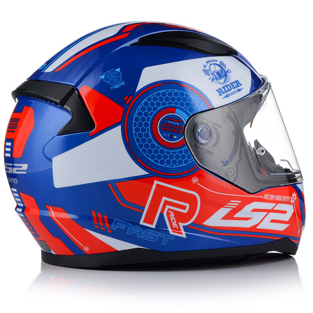  	KASK MOTOCYKLOWY LS2 FF353 RAPID STRATUS BL/RED INTEGRALNY SYSTEM PINLOCK