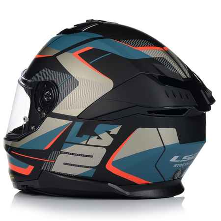 KASK MOTOCYKLOWY LS2 FF808 STREAM II ROAD KEVLAR SYSTEM PINLOCK + BLENDA