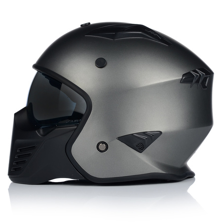 KASK MOTOCYKLOWY | VITO BRUZANO TITAN | OTWARTY + ODPINANA SZCZĘKA + BLENDA