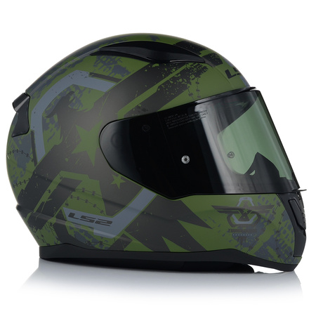 KASK MOTOCYKLOWY LS2 FF353 RAPID II THUNDER BIRDS 22.06 + PRZYCIEMNIANA SZYBA