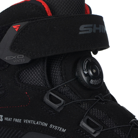 BUTY MOTOCYKLOWE SHIMA EXO VENTED "ATOP" KRÓTKIE MĘSKIE CZARNE + GRATISY