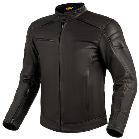 KURTKA MOTOCYKLOWA | SHIMA BLAKE BLACK | MĘSKA SKÓRZANA VINTAGE + GRATIS