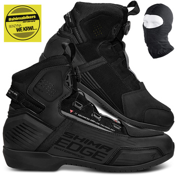 BUTY MOTOCYKLOWE | SHIMA EDGE WP | KRÓTKIE MĘSKIE WODOODPORNE + GRATISY
