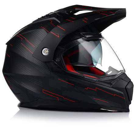 KASK MOTOCYKLOWY VITO MOLINO MAT ENDURO CROSS QUAD ATV + INTERKOM + BLENDA