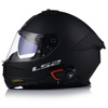 KASK MOTOCYKLOWY LS2 FF808 STREAM II CZARNY MAT BLENDA + INTERKOM BLUETOOTH