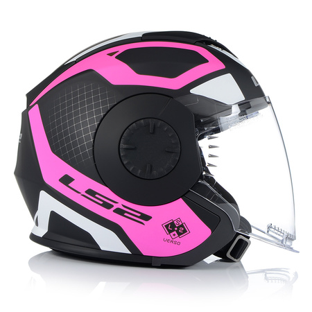 OTWARTY KASK MOTOCYKLOWY LS2 OF570 MAT 3w1 + DASZEK + SZYBA + BLENDA