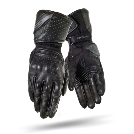 RĘKAWICE MOTOCYKLOWE | SHIMA MONDE BLACK | KLASYCZNE DAMSKIE SKÓRA + GRATIS