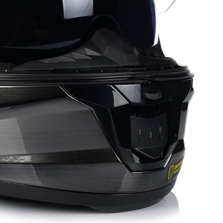 KASK MOTOCYKLOWY LS2 FF808 STREAM II JEANS KEVLAR SYSTEM PINLOCK + BLENDA