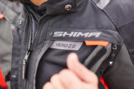 KURTKA MOTOCYKLOWA | SHIMA HERO 2.0 RED | MĘSKA TURYSTYCZNA DŁUGA + GRATIS