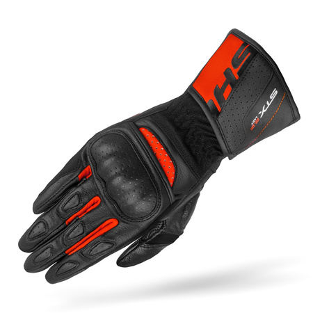 RĘKAWICE MOTOCYKLOWE | SHIMA STX 2.0 RED | DAMSKIE SKÓRZANE DŁUGIE +GRATIS