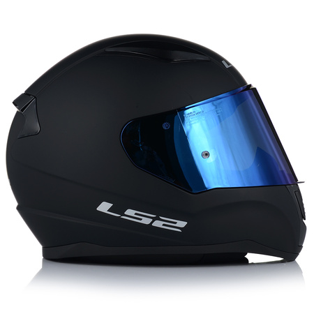 KASK MOTOCYKLOWY LS2 FF353 RAPID II CZARNY MATT ZESTAW + NIEBIESKA SZYBA 3XL