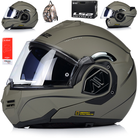 KASK MOTOCYKLOWY | LS2 FF906 ADVANT SPECJAL | SZCZĘKOWY + PINLOCK + PLECAK