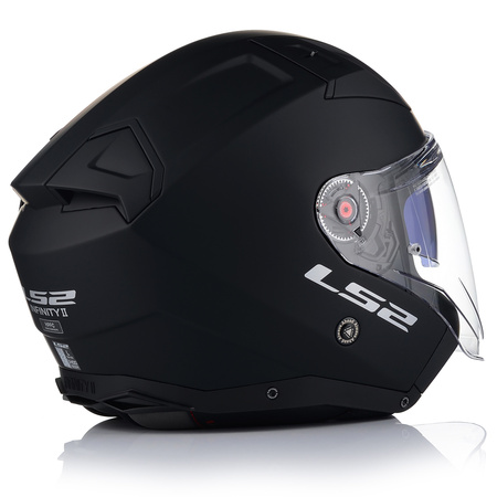 OTWARTY KASK MOTOCYKLOWY LS2 OF603 CZARNY MATT + PINLOCK ANTYPARA + BLENDA