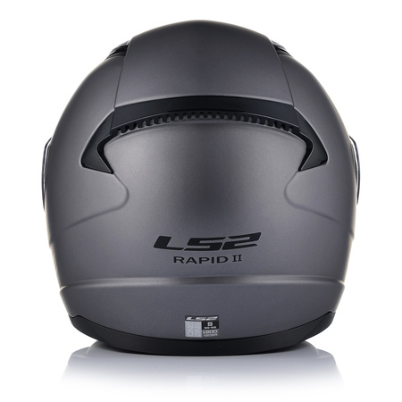 KASK MOTOCYKLOWY LS2 FF353 RAPID II SZARY MAT ECE 22.06 + TĘCZOWA SZYBA