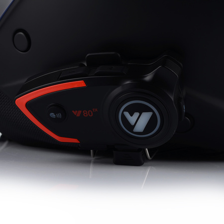 KASK MOTOCYKLOWY OTWARTY VITO SARENTA Z BLENDĄ + INTERKOM VITO BLUETOOTH