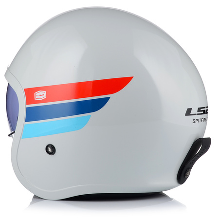 KASK MOTOCYKLOWY LS2 OF599 SPITFIRE RETRO OTWARTY NA SKUTER CHOPPER +BLENDA