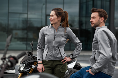 KURTKA MOTOCYKLOWA | SHIMA OPENAIR LADY GREY | DAMSKA LETNIA MESH + GRATIS