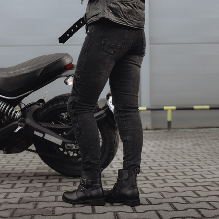 SPODNIE MOTOCYKLOWE | OZONE AGNESS II | DAMSKIE JEANSY SLIM FIT + GRATIS