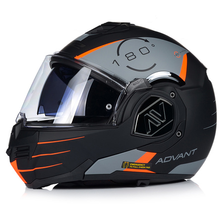 KASK MOTOCYKLOWY | LS2 FF906 ADVANT CODEX | SZCZĘKOWY + PINLOCK + PLECAK