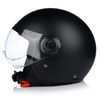 KASK MOTOCYKLOWY OTWARTY | VITO LORETO | CZARNY MAT SKUTER CHOPPER ECE 22.06