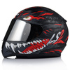 KASK MOTOCYKLOWY LS2 FF353 RAPID II KAIJU 06 + LUSTRZANKA SREBRNA SZYBA