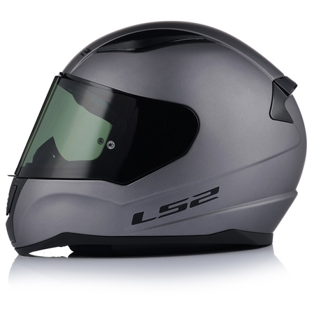 KASK MOTOCYKLOWY LS2 FF353 RAPID II SZARY MAT ECE 22.06 + PRZYCIEMNIANA SZYBA