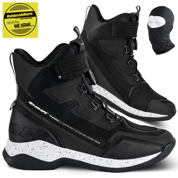 BUTY MOTOCYKLOWE | SHIMA TAKESHI BLACK | KRÓTKIE MĘSKIE SNEAKERSY + GRATISY
