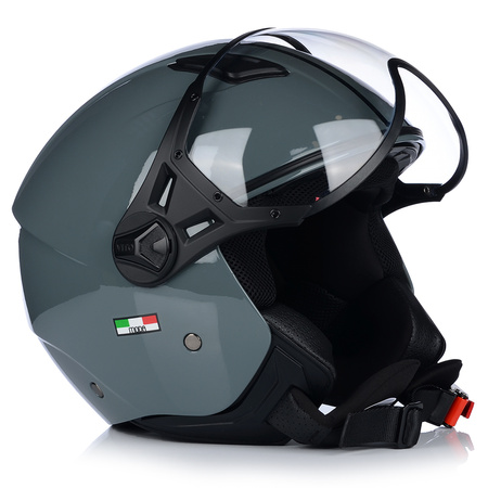 KASK MOTOCYKLOWY OTWARTY | VITO MODA NARDO GREY | SKUTER CHOPPER ECE 22.06