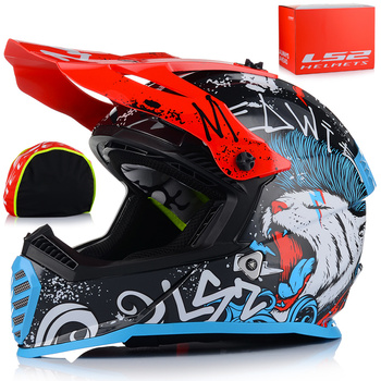 KASK MOTOCYKLOWY DLA DZIECI LS2 MX437 STARMAW MINI LEKKI DZIECIĘCY CROSS