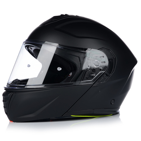 KASK MOTOCYKLOWY | VITO FURIO BLACK MAT | SZCZĘKOWY SYSTEM PINLOCK + BLENDA