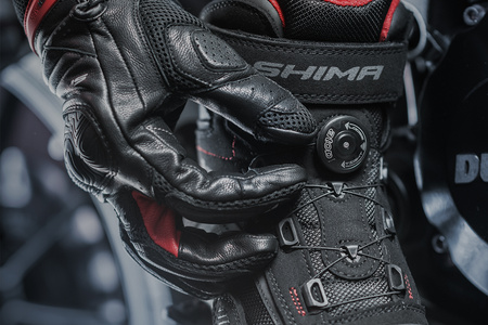 BUTY MOTOCYKLOWE SHIMA EXO VENTED "ATOP" KRÓTKIE MĘSKIE CZARNE + GRATISY