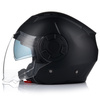 KASK MOTOCYKLOWY | VITO ISOLA | OTWARTY CZARNY MATT SKUTER CHOPPER + BLENDA