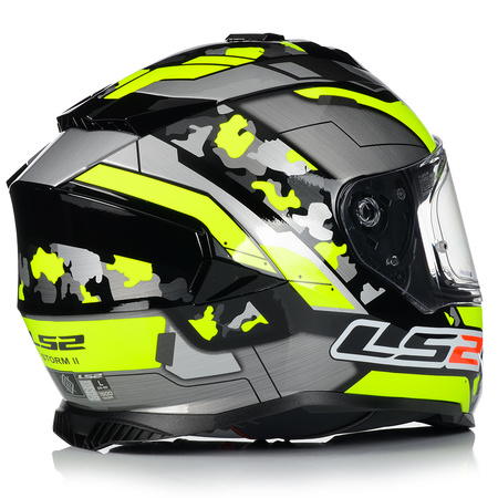 KASK MOTOCYKLOWY LS2 FF800 STORM II CYBORG + PINLOCK + BLENDA ECER 22.06
