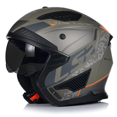 KASK MOTOCYKLOWY 4w1 LS2 OF606 DEVOR ODPINANA SZCZĘKA + DASZEK + 2x SZYBA