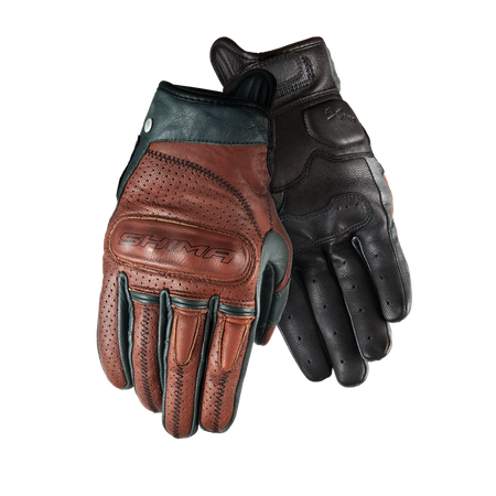RĘKAWICE MOTOCYKLOWE | SHIMA CALIBER BROWN | MĘSKIE KLASYCZNE + GRATIS