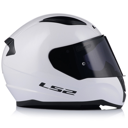 KASK MOTOCYKLOWY LS2 FF353 RAPID II BIAŁY POŁYSK ECE 22.06 + CIEMNA SZYBA