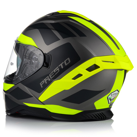 KASK MOTOCYKLOWY | VITO PRESTO | MĘSKI MATT SYSTEM PINLOCK + BLENDA ECE 06