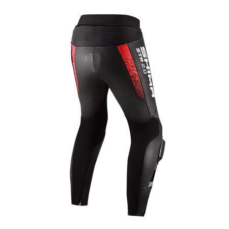 SPODNIE MOTOCYKLOWE | SHIMA STR 2.0 RED | MĘSKIE SKÓRZANE SPORTOWE + GRATIS