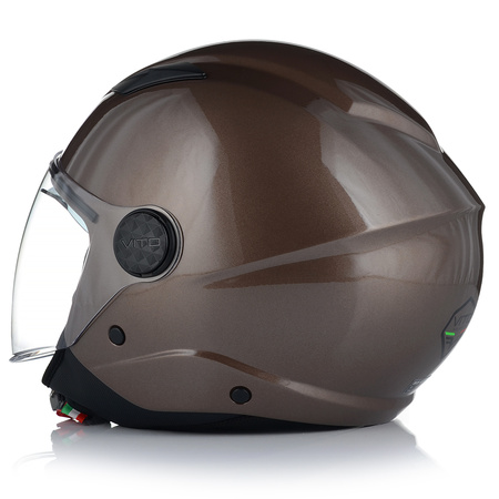 KASK MOTOCYKLOWY OTWARTY | VITO SARENTA | SKUTER CHOPPER ECE 22.06 + BLENDA