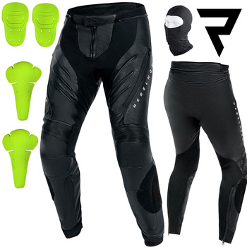 SPODNIE MOTOCYKLOWE | REBELHORN VELOCE CE | SKÓRZANE TURYSTYCZNE + GRATISY