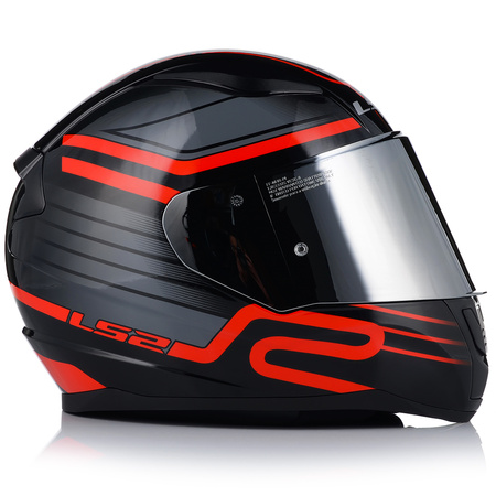 KASK MOTOCYKLOWY LS2 FF353 RAPID II CIRCUIT ECE 22.06 + SREBRNA SZYBA