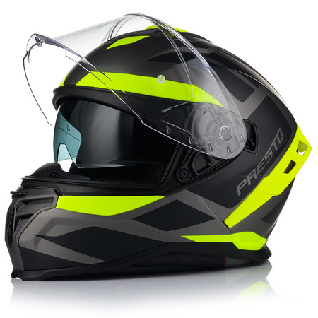 KASK MOTOCYKLOWY | VITO PRESTO | MĘSKI MATT SYSTEM PINLOCK + BLENDA ECE 06