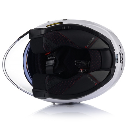 OTWARTY KASK MOTOCYKLOWY LS2 OF603 BIAŁY POŁYSK + PINLOCK ANTYPARA + BLENDA