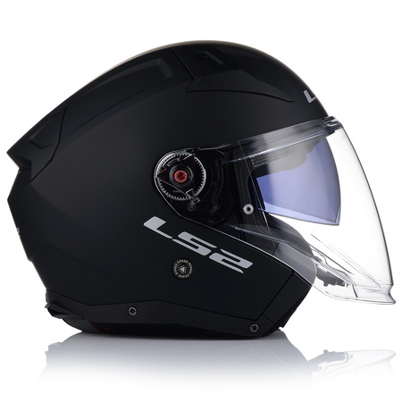 OTWARTY KASK MOTOCYKLOWY LS2 OF603 CZARNY MATT + PINLOCK ANTYPARA + BLENDA